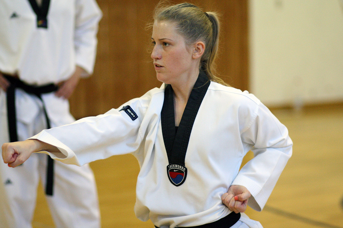 Die Bushido-Trainerin Kim Berthold.